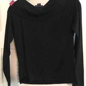 Ann taylor black long sleeve top size M